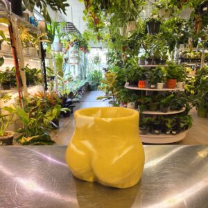 Booty Pot - yellow marbling